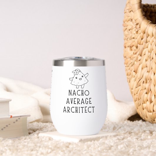 Nacho Average Architect Funny Cartoon Custom Pun (Wohnzimmer (gedreht))