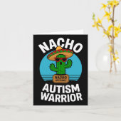 Nacho Average Autism Warrior Funny Awareness Suppo Karte (Gelbe Blume)