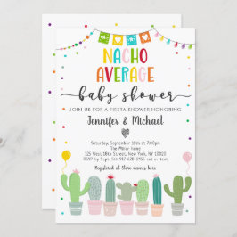 Nacho Average Baby Dusche Cactus Fiesta Einladung
