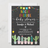 Nacho Average Baby Shower Fiesta Einladung (Vorderseite)