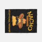 Nacho Average Berufs Therapist Cinco De Mayo Fleecedecke (Vorderseite (Horizontal))