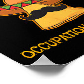 Nacho Average Berufs Therapist Cinco De Mayo Poster (Ecke)