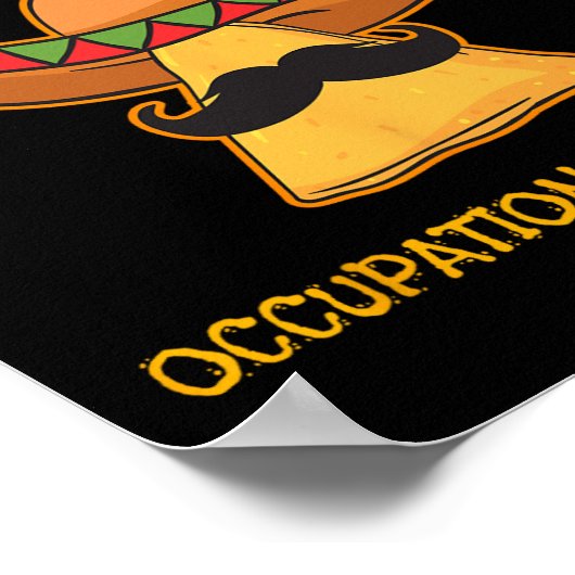 Nacho Average Berufs Therapist Cinco De Mayo Poster (Ecke)