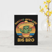Nacho Average Big Bro Matching Mexican Cinco De Ma Karte (Gelbe Blume)