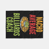 Nacho Average Billiard Coach Mexican Pool Billiar Fleecedecke (Vorderseite (Horizontal))