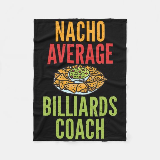Nacho Average Billiard Coach Mexican Pool Billiar Fleecedecke (Vorderseite)
