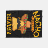 Nacho Average Bowler Mexikanischer Bowling Cinco D Fleecedecke (Vorderseite (Horizontal))