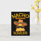 Nacho Average Bowler Mexikanischer Bowling Cinco D Karte (Gelbe Blume)