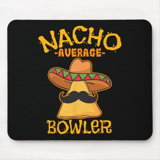 Nacho Average Bowler Mexikanischer Bowling Cinco D Mousepad (Vorne)