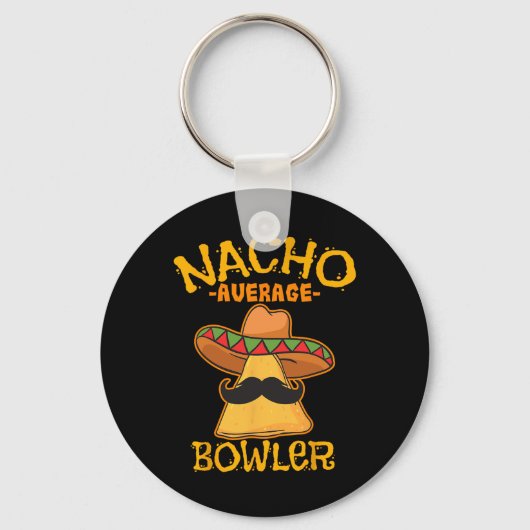 Nacho Average Bowler Mexikanischer Bowling Cinco D Schlüsselanhänger (Vorderseite)