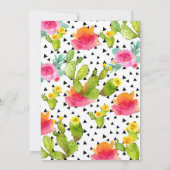 Nacho Average Brautparty Fiesta Cactus Einladung (Rückseite)