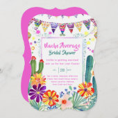 Nacho Average Brautparty letzte Fiesta Einladung (Vorne/Hinten)