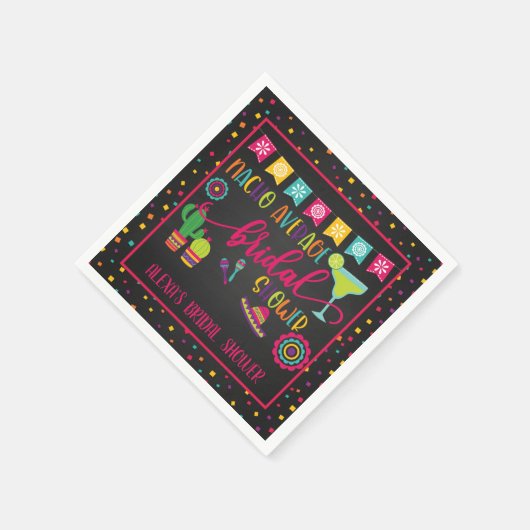 Nacho Average Brautparty Napkin - Blk Serviette (Ecke)