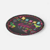 Nacho Average Brautparty Party Plate - Blk Pappteller (Schrägansicht)