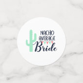 Nacho Average Bride 3-Foto Mexico Bachelorette Konfetti (Klein Vorderseite)
