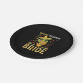 Nacho Average Bride Cinco De Mayo Mexican Wedding Pappteller (Schrägansicht)