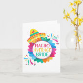 Nacho Average Bride Shirt Cinco De Mayo Wedding _1 Karte (Gelbe Blume)
