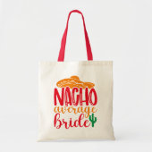 Nacho Average Bride Spanish Sombrero Funny Wedding Tragetasche (Vorne)
