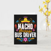 Nacho Average Bus Driver Cinco De Mayo Matching Fa Karte (Gelbe Blume)