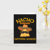 Nacho Average Cafeteria Worker Cinco De Mayo Fiest Karte (Gelbe Blume)