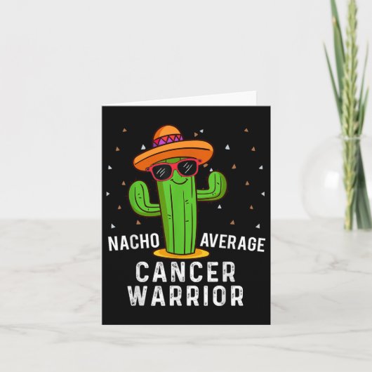 Nacho Average Cancer Warrior Cinco De Mayo Fiesta Karte (Vorderseite)