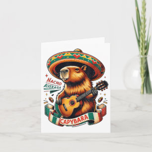 Nacho Average Capybara Cinco De Mayo Men Boys _1 Karte