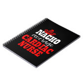 Nacho Average Cardiac Nurse Mexican Funny Cinco De Notizblock (Linke Seite)
