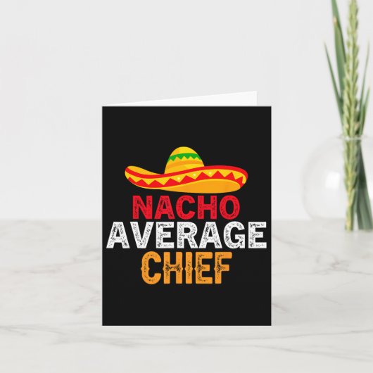Nacho Average Chefvaters Day Mexican Matching F Karte (Vorderseite)