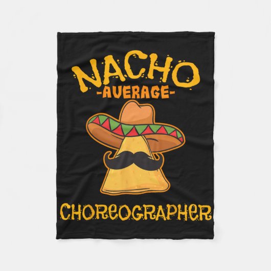 Nacho Average Choreograf Cinco De Mayo Tanz Fleecedecke (Vorderseite)