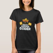 Nacho Average Coder Coding Taco Mexikanischer Prog T-Shirt (Vorderseite)