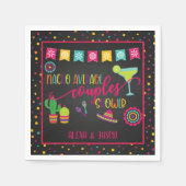 Nacho Average Couples Dusche Napkin - Blk Serviette (Vorderseite)