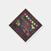 Nacho Average Couples Dusche Napkin - Blk Serviette (Ecke)