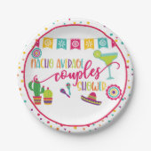 Nacho Average Couples Dusche Party Plate - WH Pappteller (Vorderseite)
