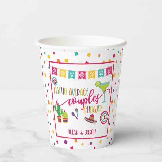 Nacho Average Couples Duschpapier Cup - WH Pappbecher (Rückseite)