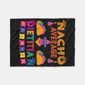 Nacho Average Dietitian Matching Family Cinco De m Fleecedecke (Vorderseite (Horizontal))