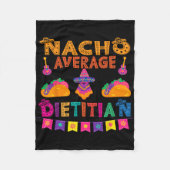 Nacho Average Dietitian Matching Family Cinco De m Fleecedecke (Vorderseite)