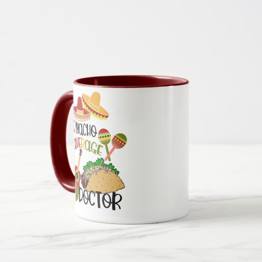 Nacho Average Doctor Southwestern Pun Funny Mug Tasse (Vorderseite Links)