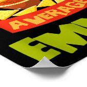 Nacho Average Emma Funny Birthday Personalisiert N Poster (Ecke)