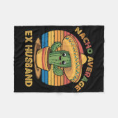 Nacho Average Ex Husband Matching Mexican Cinco De Fleecedecke (Vorderseite (Horizontal))