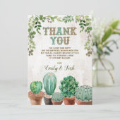 Nacho Average Fiesta Kinderdusche Danke Karte (Stehend Vorderseite)