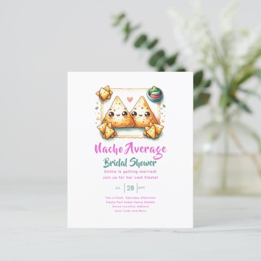 Nacho Average Fiesta! Letztes Party Brautparty (Stehend Vorderseite)