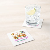 Nacho Average Fiesta! Letztes Party Brautparty Rechteckiger Pappuntersetzer (Vor Ort)