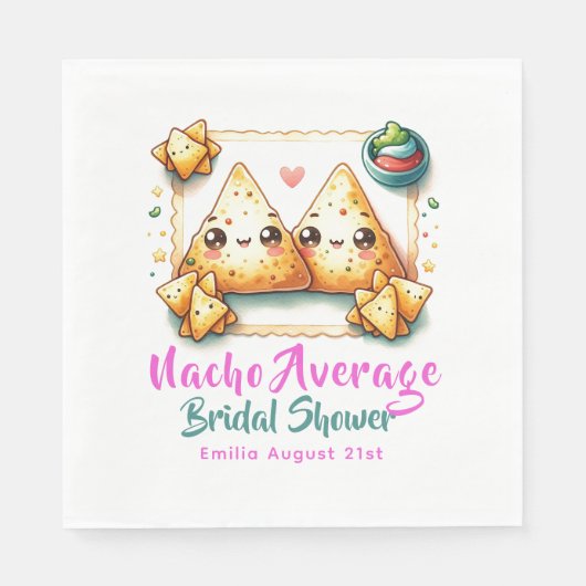 Nacho Average Fiesta! Letztes Party Brautparty Serviette (Vorderseite)