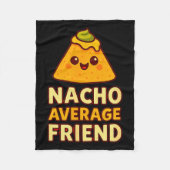 Nacho Average Friend Pun Fleecedecke (Vorderseite)