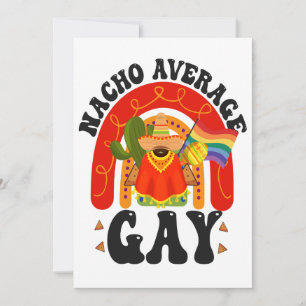 Nacho Average Gay Funny LGBTQ Cinco De Mayo Save The Date