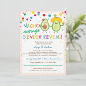 Nacho Average Gender Reveal - Virtual Baby Shower Einladung (Stehend Vorderseite)
