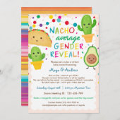 Nacho Average Gender Reveal - Virtual Baby Shower Einladung (Vorne/Hinten)