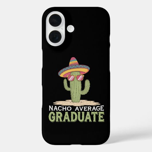 Nacho Average Graduate Cactus Abschluss Mexican Case-Mate iPhone Hülle (Rückseite)