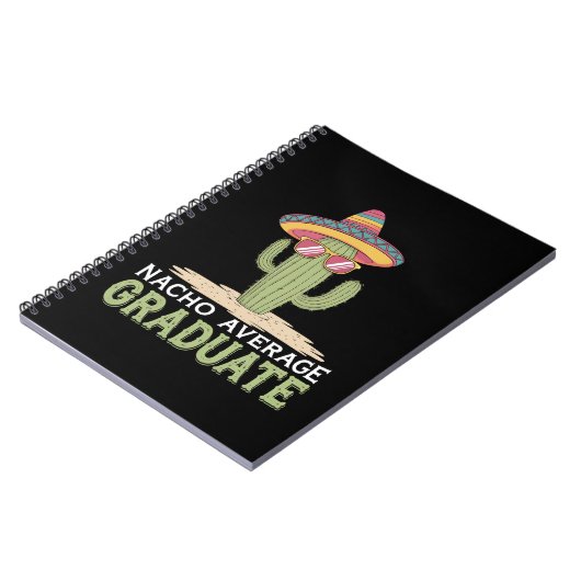 Nacho Average Graduate Cactus Abschluss Mexican Notizblock (Linke Seite)