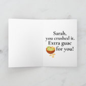 Nacho Average Graduate Funny gratuliert Karte (Innenseite)